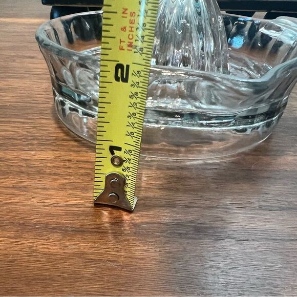 Orange Juice Extractor Clear Glass Vintage Reamer No chips - Picture 3 of 7